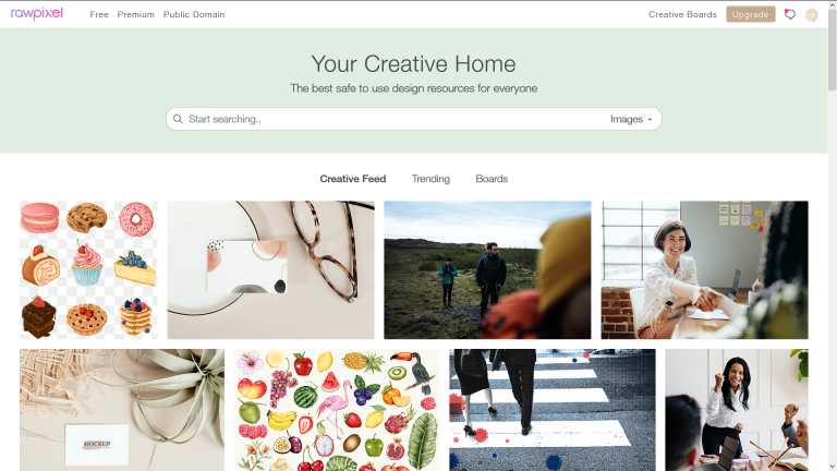 Site : Rawpixel banque d’image – Etre héro et créateur de contenu