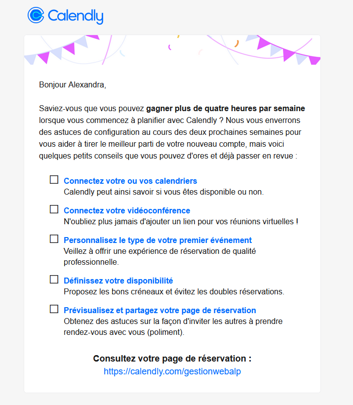 Case à cocher sur emailing